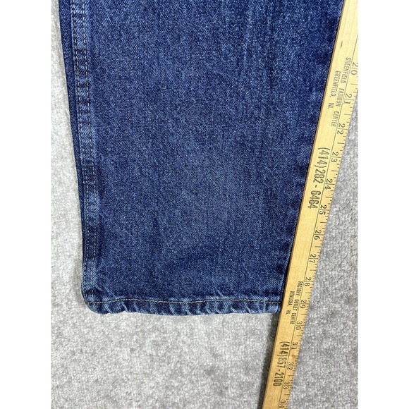 Wrangler Rugged Wear Straight‎ Leg Jeans Mens Size 40x30 Dark Wash Blue Denim - Picture 8 of 9